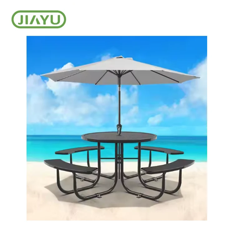 Mesa de piquenique de malha de aço comercial