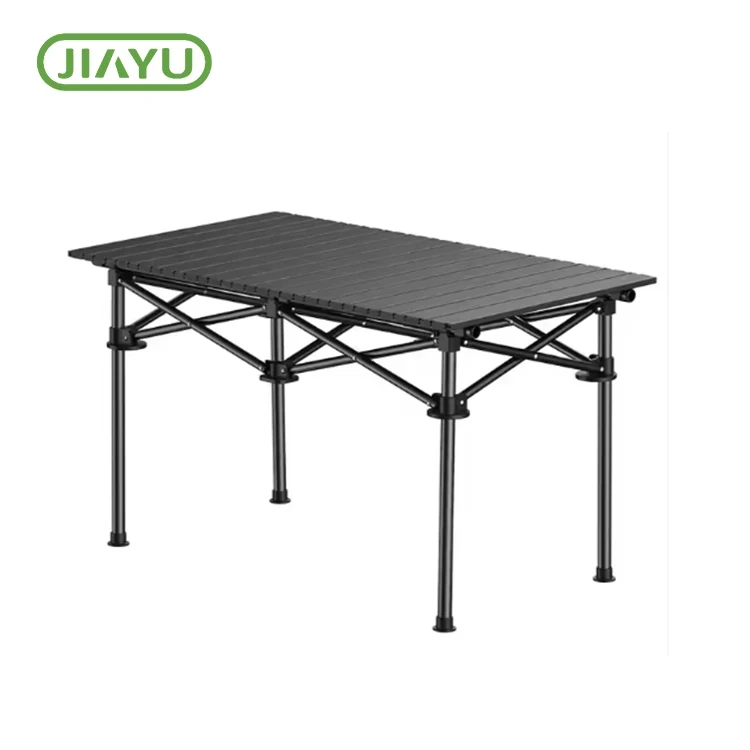 Mesa de acampamento de metal dobrável