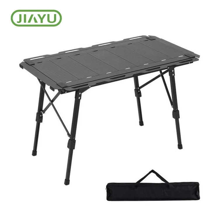 Mesa de acampamento de ferro de alumínio dobrável