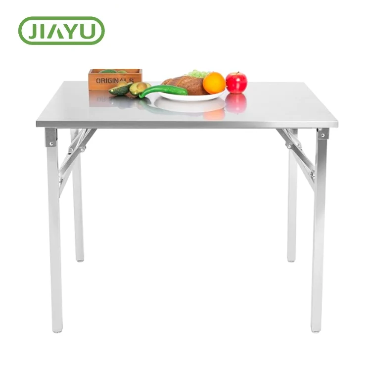 Tabela de acampamento de aço inoxidável dobrável portátil