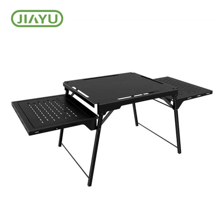 Mesa de acampamento portátil dobrável de alumínio-ferro